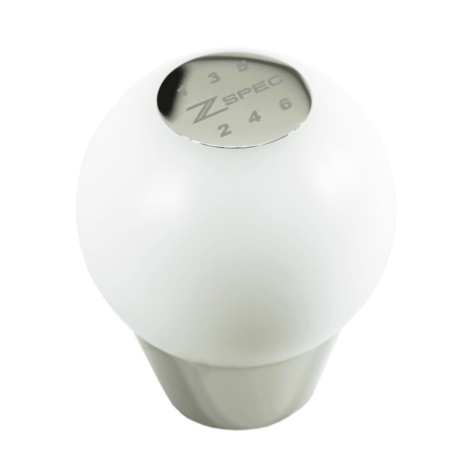 ZSPEC Shift Knob, M8-1.25, Delrin & Stainless, 6-Speed Shift Pattern Coin