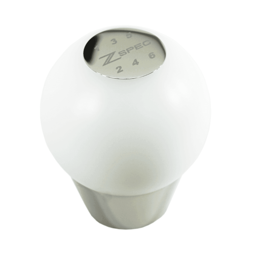 ZSPEC Shift Knob, M12-1.25, Delrin & Stainless, 6-Speed Shift Pattern Coin