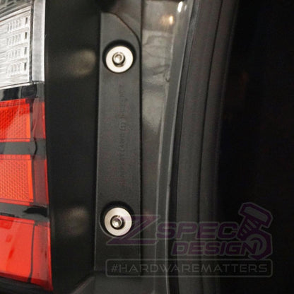 ZSPEC Dress Up Bolts® Hatch/Trunk-Area Fastener Kit for '11-23 Dodge Durango, Titanium