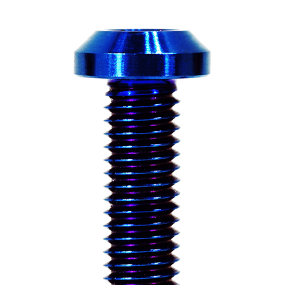 ZSPEC M8-1.25x40mm Dress Up Bolt® Fastener, Angled Head, Titanium Grade-5, Per Each