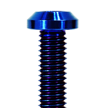 ZSPEC M8-1.25x20mm Dress Up Bolts® Fastener, Angled Head, Titanium Grade-5, Per Each