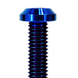 ZSPEC M8-1.25x20mm Dress Up Bolts® Fastener, Angled Head, Titanium Grade-5, Per Each