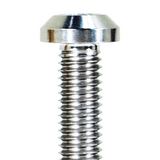 ZSPEC M8-1.25x20mm Dress Up Bolts® Fastener, Angled Head, Titanium Grade-5, Per Each
