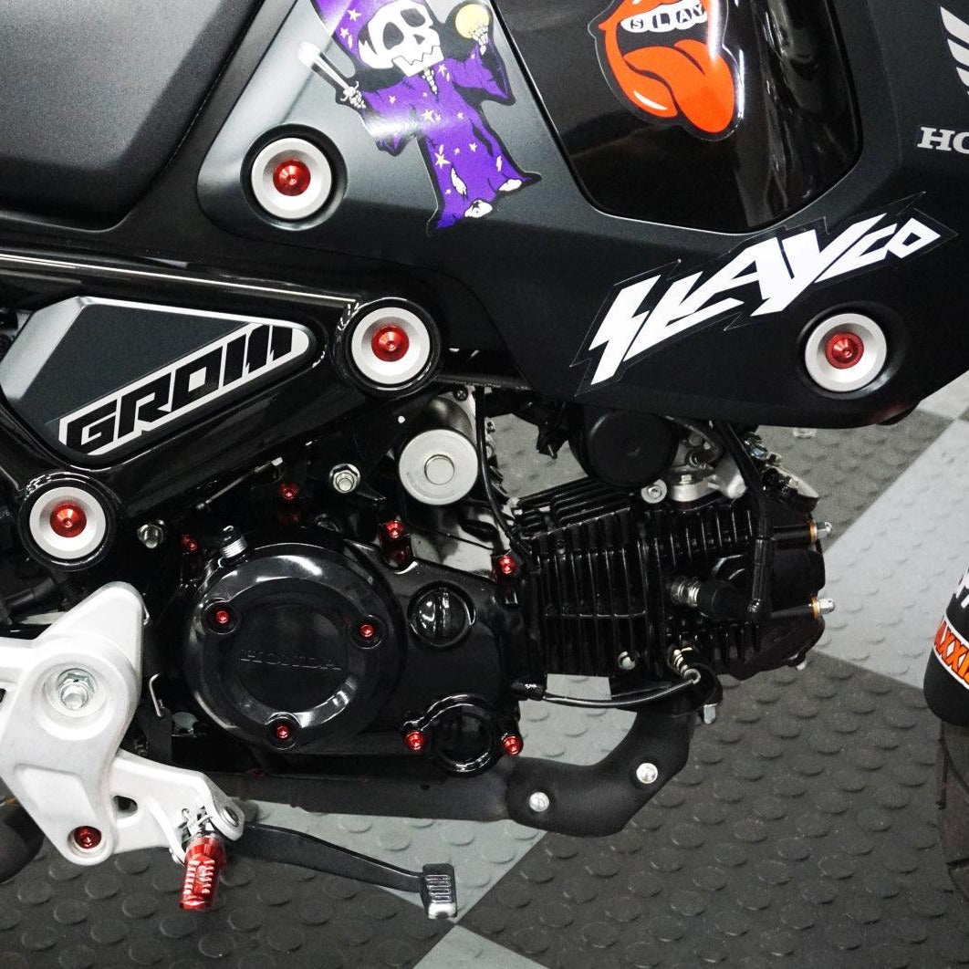 ZSPEC Dress-Up Bolts® Hardware Kit for the 2021+ Honda Grom Platform, Titanium