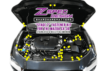 ZSPEC "Stage 2" Dress Up Bolts® Fastener Kit for 2020-2024 Mazda CX-30, Stainless & Billet