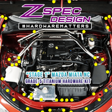ZSPEC "Stage 1" Dress Up Bolts® Fastener Kit for Mazda Miata NC, Titanium Hardware