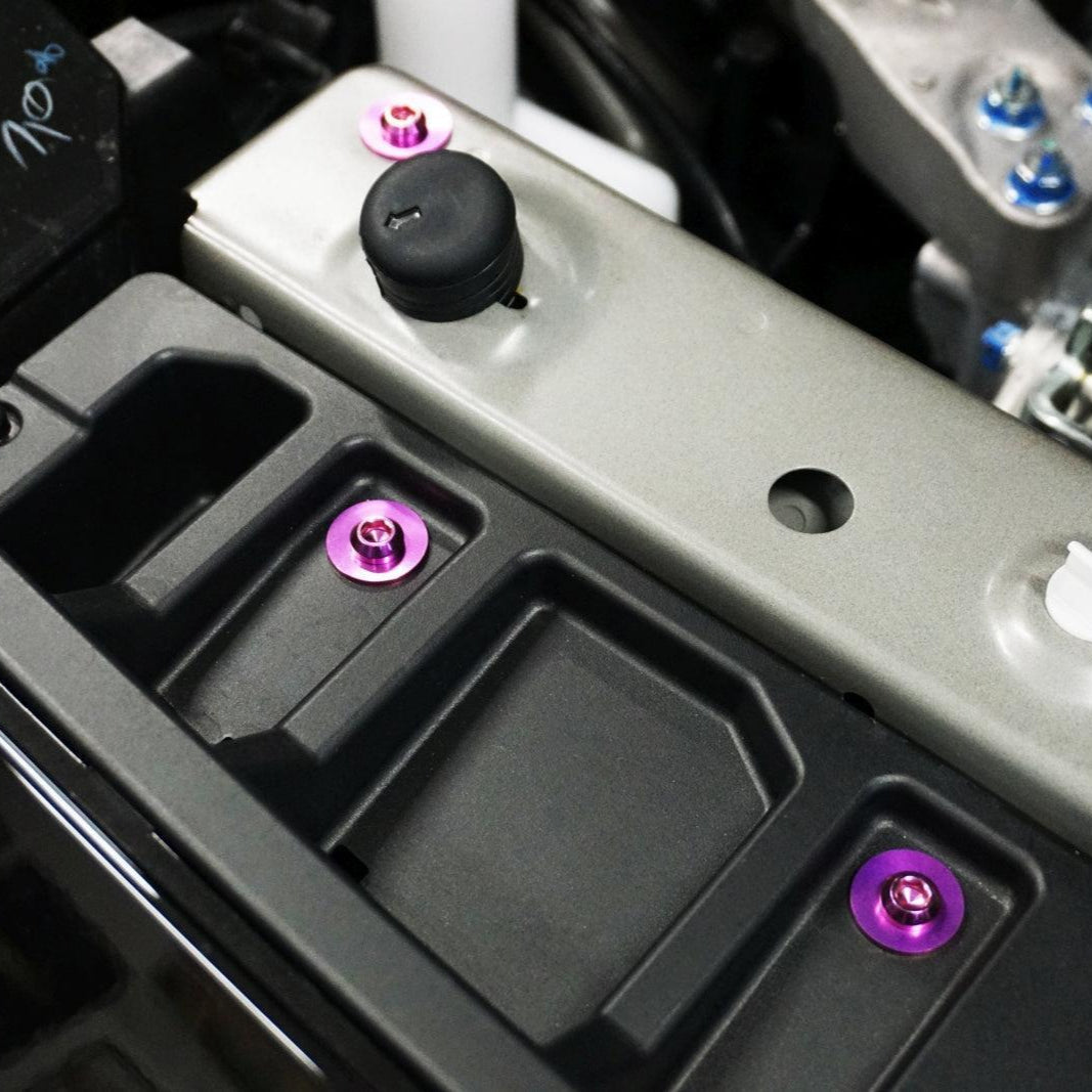 ZSPEC Stage-1 Dress Up Bolts® Fastener Kit for '23+ Mitsubishi Mirage, Titanium
