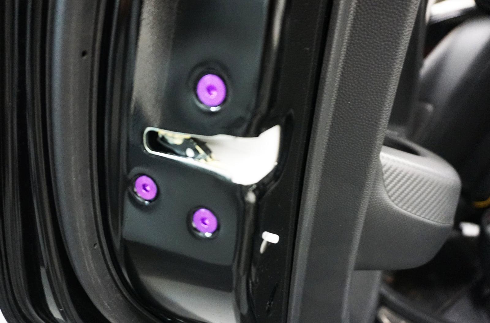 ZSPEC "Door Jams & Trunk-Area" Dress Up Bolts® Fastener Kit for '23+ Mitsubishi Mirage, Titanium