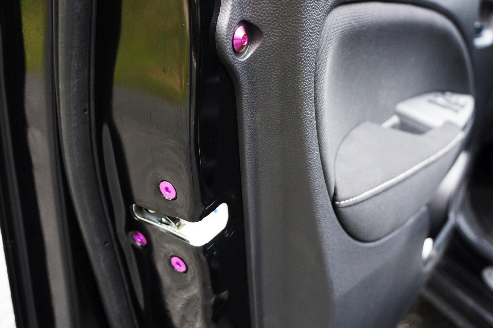 ZSPEC "Door Jams & Trunk-Area" Dress Up Bolts® Fastener Kit for '23+ Mitsubishi Mirage, Titanium