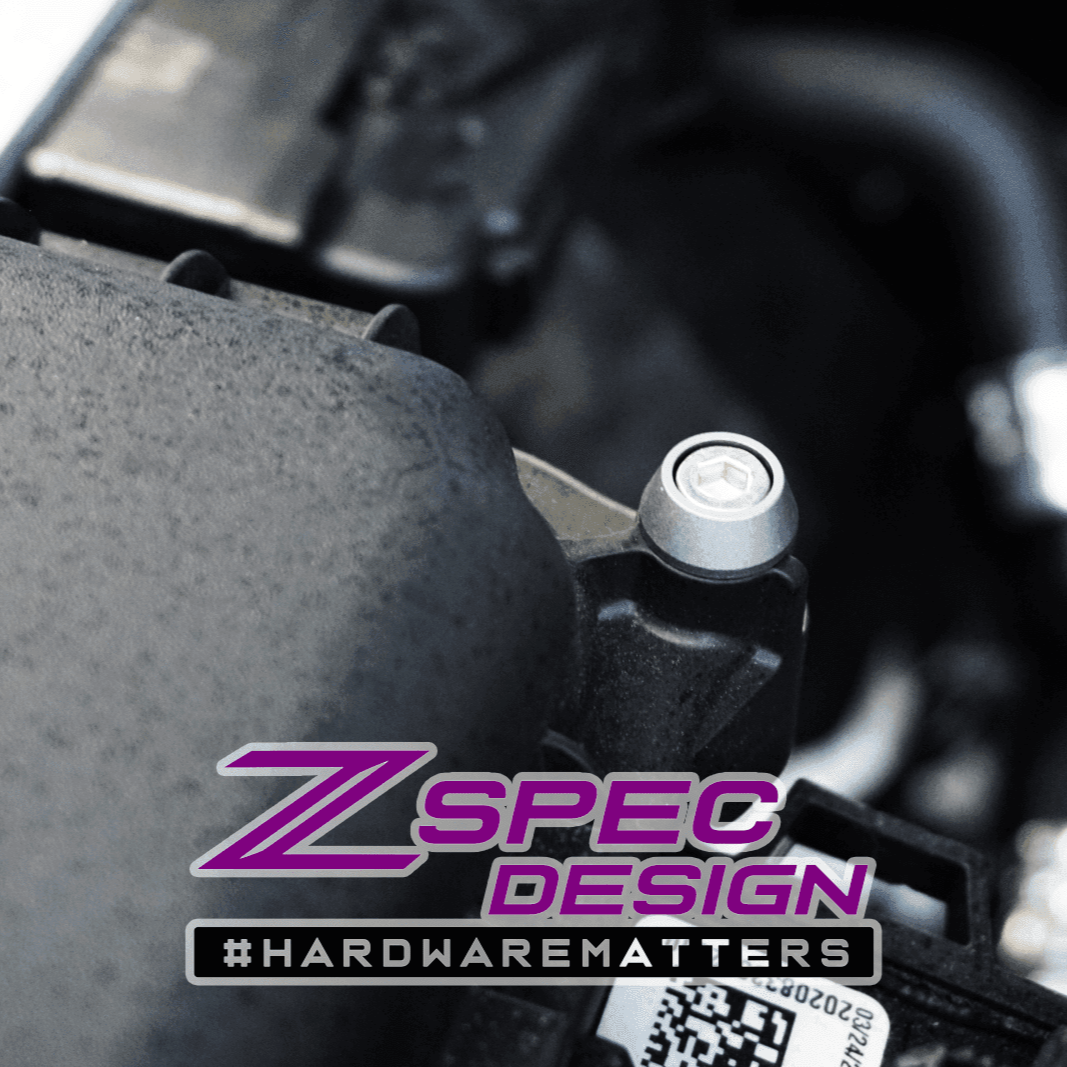 ZSPEC Stage-3 Dress Up Bolts® Fastener Kit for '21+ Ford Bronco 2.7L, Stainless-Billet