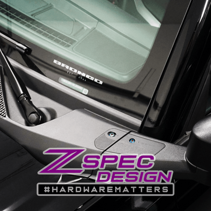 ZSPEC Stage-3 Dress Up Bolts® Fastener Kit for 21+ Ford Bronco 2.7L, Titanium & Billet
