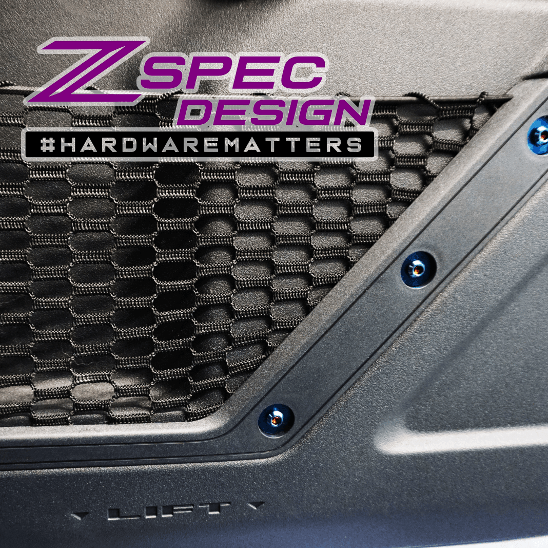 ZSPEC Interior Dress Up Bolts® Fastener Kit for 21+ Ford Bronco 2.7L, Titanium & Billet