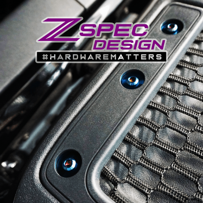 ZSPEC Stage-3 Dress Up Bolts® Fastener Kit for 21+ Ford Bronco 2.7L, Titanium & Billet