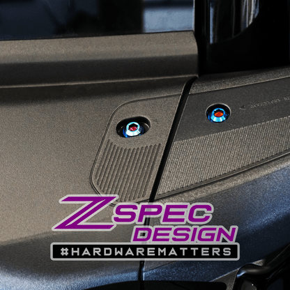 ZSPEC Stage-3 Dress Up Bolts® Fastener Kit for 21+ Ford Bronco 2.7L, Titanium & Billet