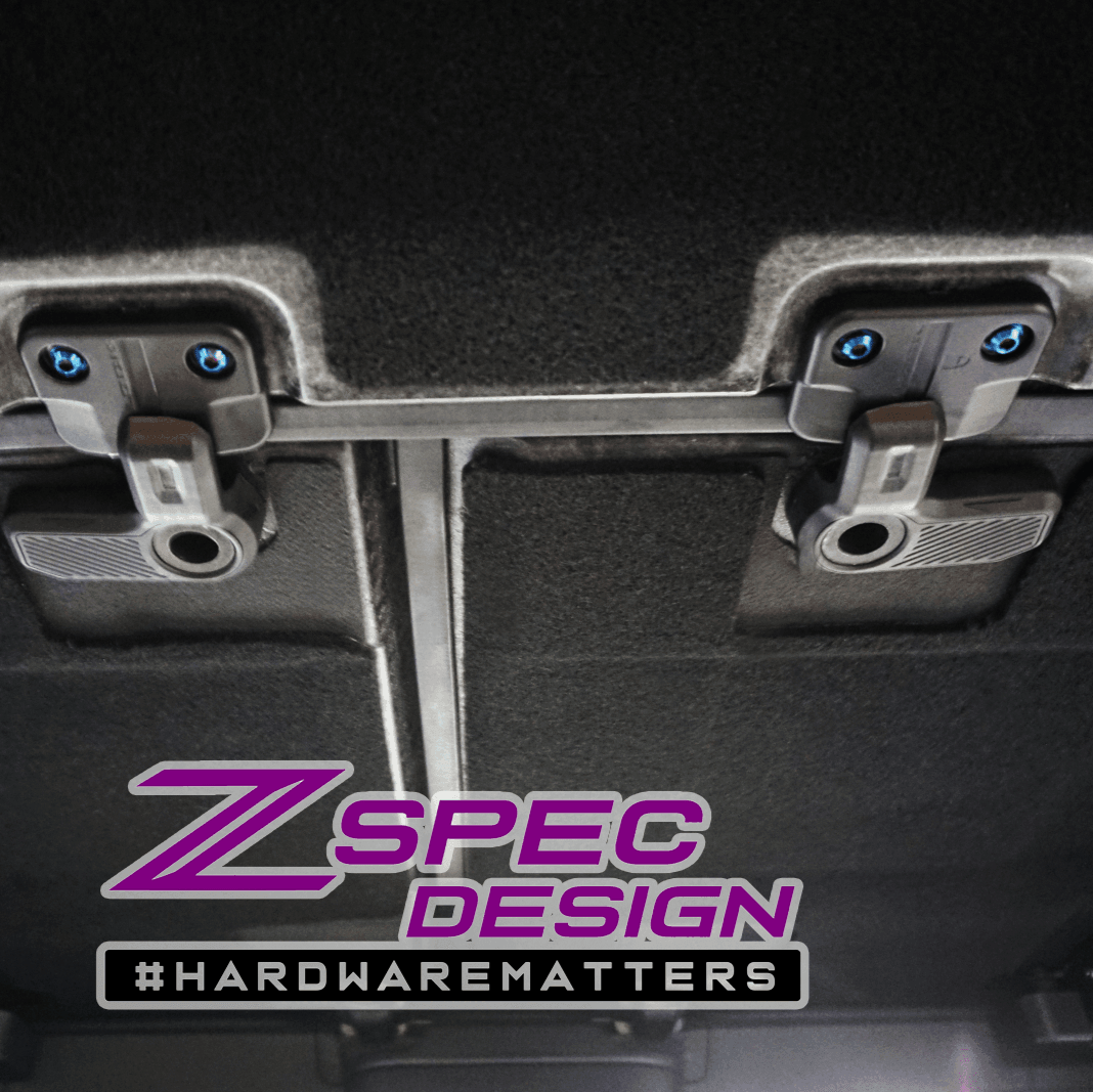 ZSPEC Interior Dress Up Bolts® Fastener Kit for 21+ Ford Bronco 2.7L, Titanium & Billet