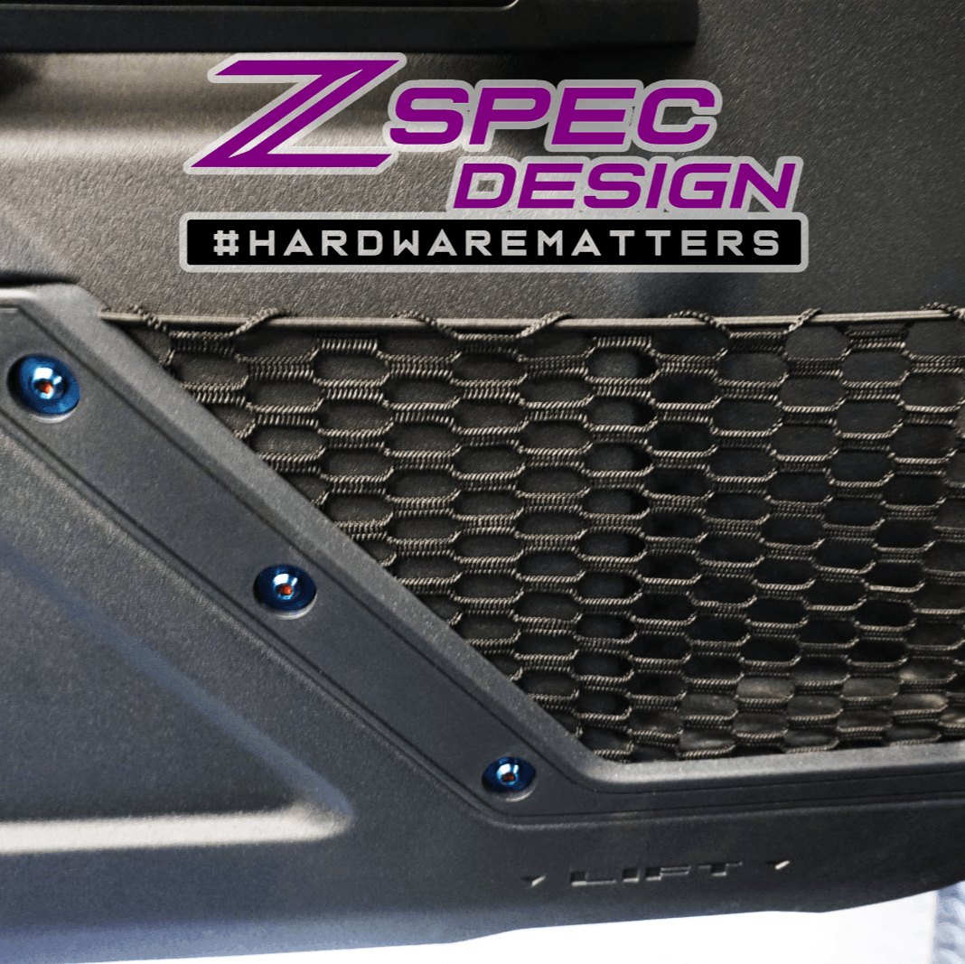 ZSPEC Stage-3 Dress Up Bolts® Fastener Kit for 21+ Ford Bronco 2.7L, Titanium & Billet