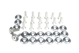 ZSPEC Fenders-Rad-Brackets-Hood-Prop-Headlights Fasteners for '05-14 S197 Ford Mustang, Stainless & Billet