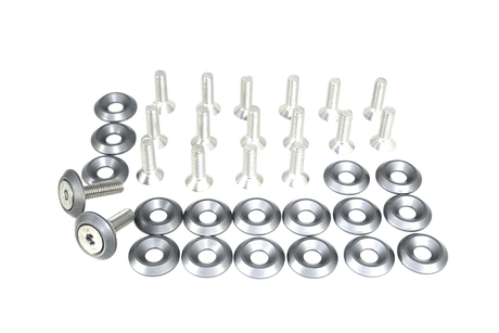 ZSPEC Fenders-Rad-Brackets-Hood-Prop-Headlights Fasteners for '05-14 S197 Ford Mustang, Stainless & Billet