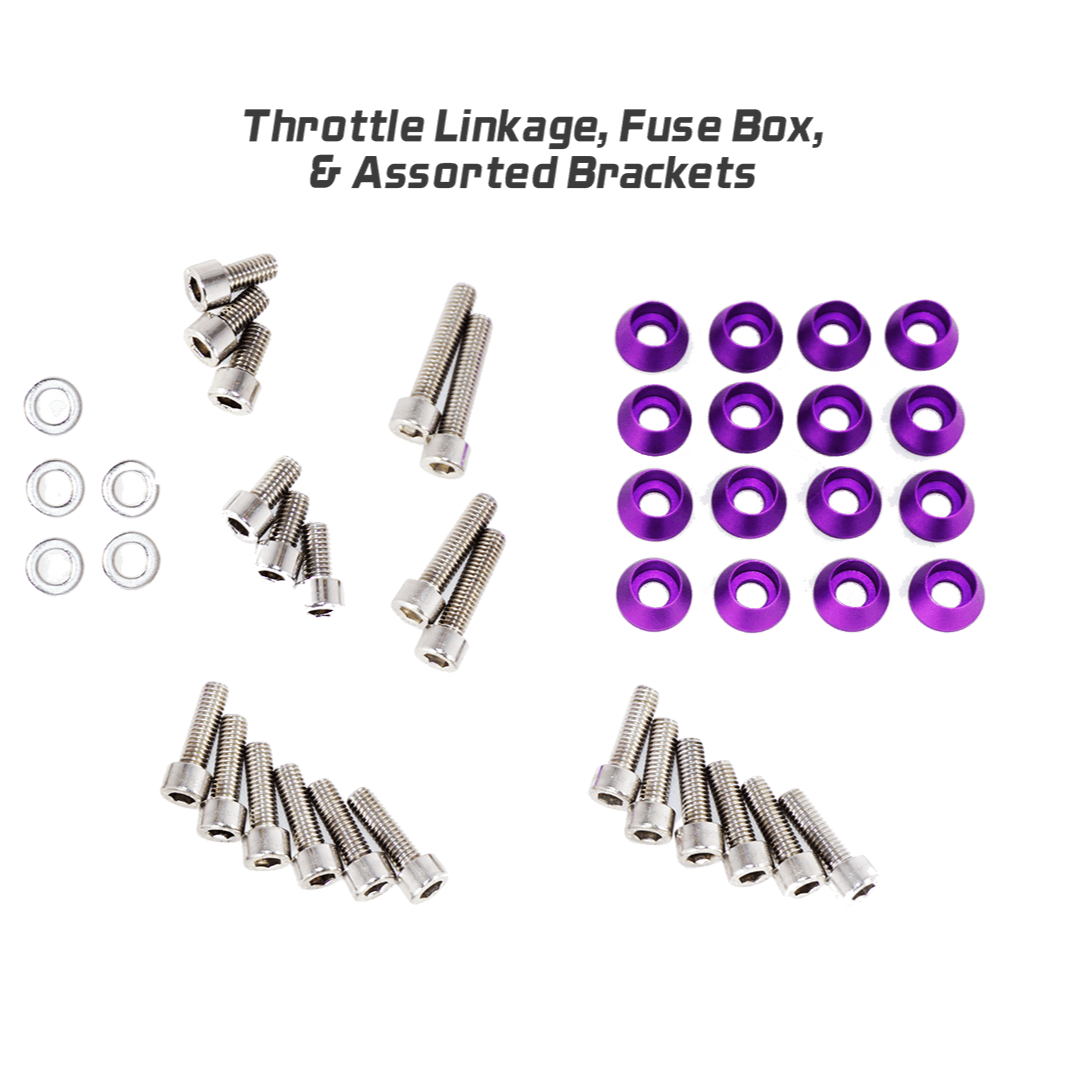 ZSPEC Stage-3 Dress Up Bolts® Kit for Nissan Skyline GT-R/GTR R32/R33/R34, Stainless & Billet