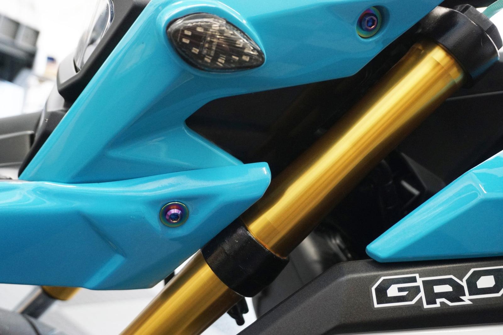 ZSPEC Dress-Up Bolts® Hardware Kit for the pre-2020 Honda Grom Platform, Titanium