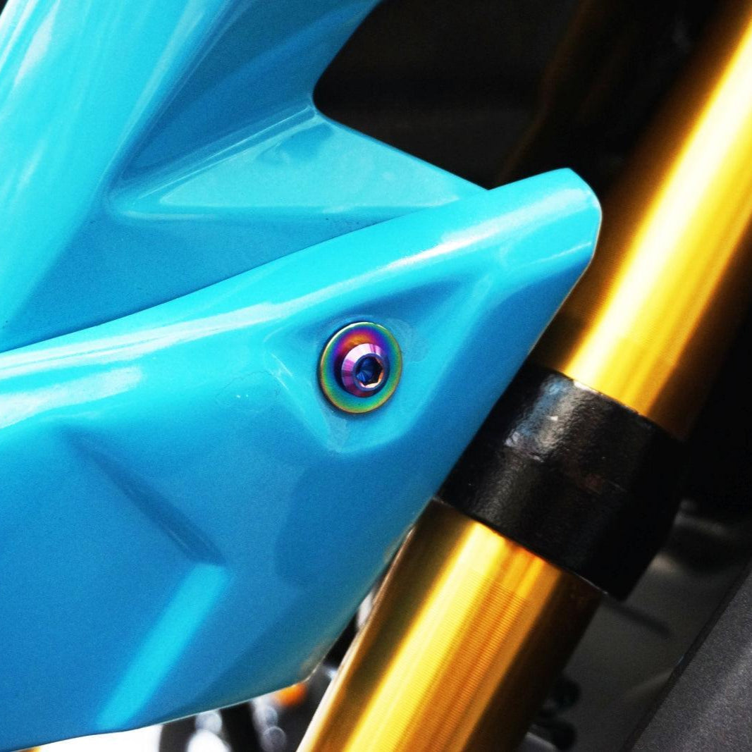ZSPEC "Front Fender Fairing" Fastener Kit for the Honda Grom, Grade-5 Titanium