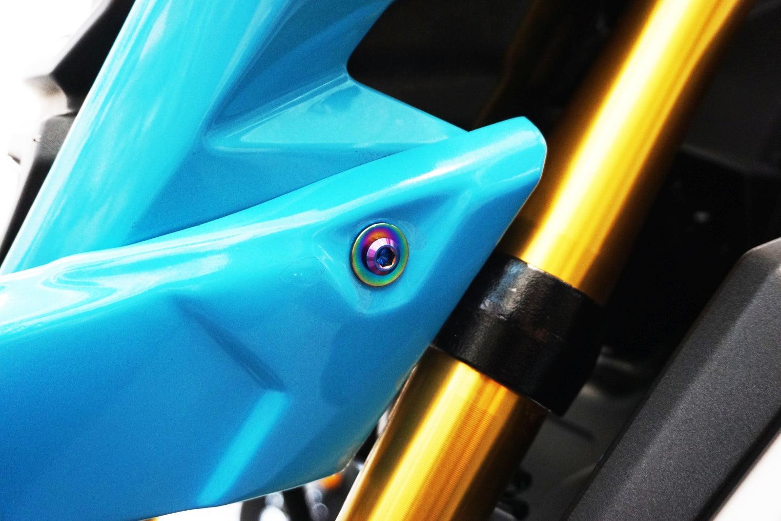 ZSPEC "Front Fender Fairing" Fastener Kit for the Honda Grom, Grade-5 Titanium