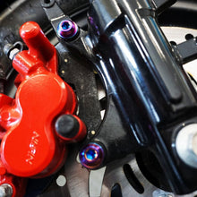 ZSPEC "Front Brake Caliper Bracket" Fastener Kit for the Honda Grom, Grade-5 Titanium