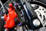 ZSPEC "Front Brake Caliper Bracket" Fastener Kit for the Honda Grom, Grade-5 Titanium
