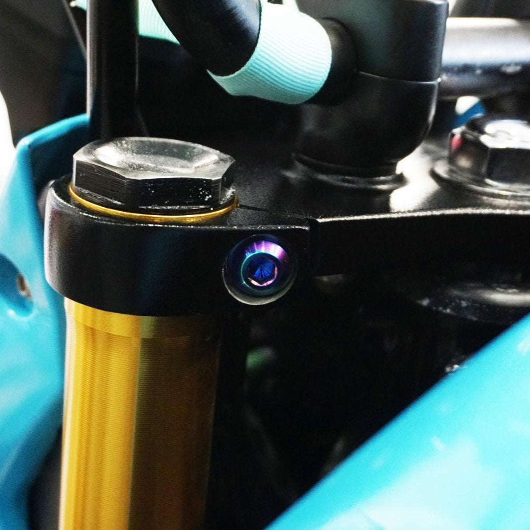 ZSPEC "Fork Bolts" Fastener Kit for the Honda Grom, Grade-5 Titanium