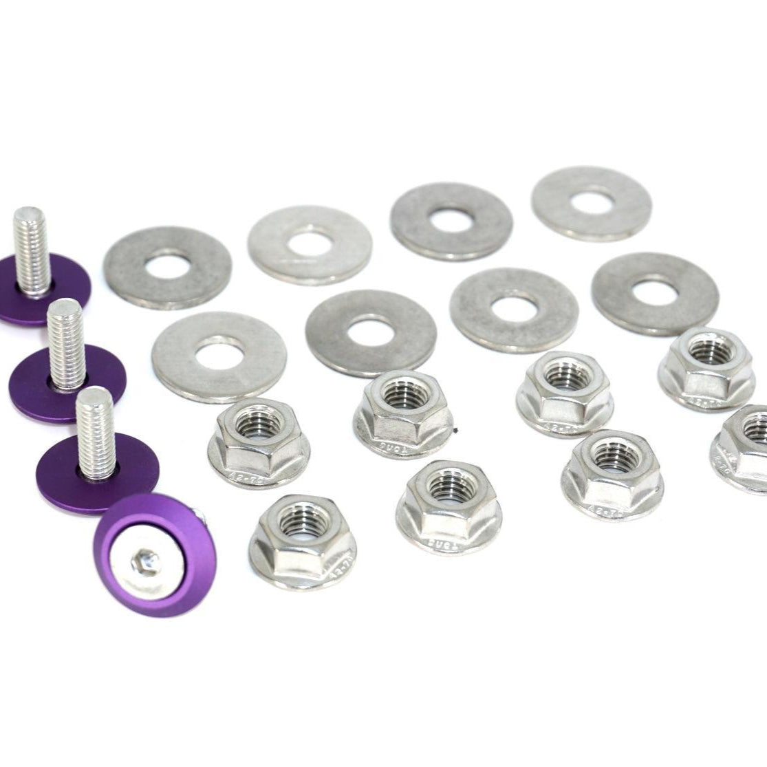 ZSPEC Hood Hinges/Latches/Catches Fasteners for Toyota Supra MKV/MK5, Stainless & Billet