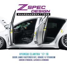 ZSPEC Dress Up Bolts® Fastener Kit for '17-18 Hyundai Elantra Door-Jams Area, Titanium