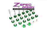 ZSPEC Plenum Fastener Kit for Nissan 350z VQ35DE +10mm (LONGER) Spacer, Stainless & Billet