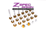 ZSPEC Plenum Fastener Kit for Nissan 350z VQ35DE +10mm (LONGER) Spacer, Stainless & Billet