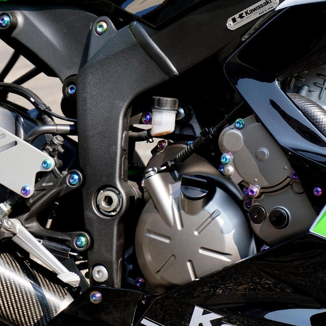 ZSPEC Titanium Dress Up Bolts® Fastener Kit for the Kawasaki Ninja 636 ZX6R
