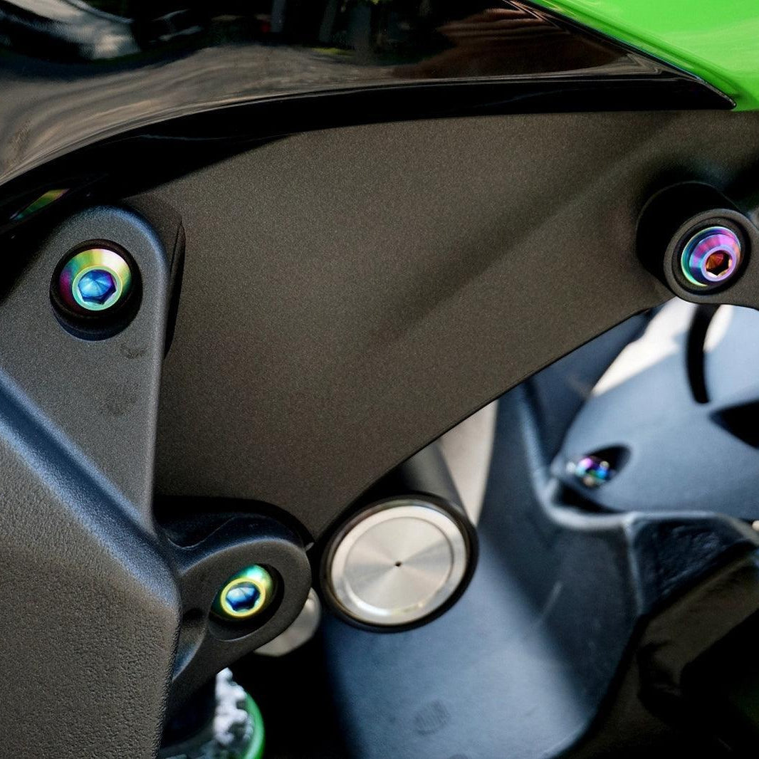 ZSPEC Titanium Dress Up Bolts® Fastener Kit for the Kawasaki Ninja 636 ZX6R