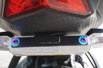 ZSPEC Titanium Fastener Kit for the Kawasaki Ninja 636 ZX6R Rear License Plate