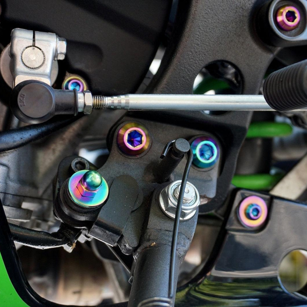 ZSPEC Titanium Dress Up Bolts® Fastener Kit for the Kawasaki Ninja 636 ZX6R