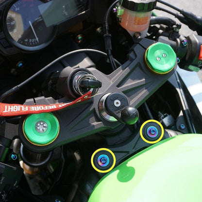 ZSPEC Titanium Fasteners for the Kawasaki Ninja 636 ZX6R Fuel/Gas Tank