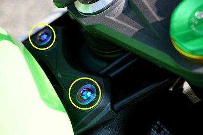 ZSPEC Titanium Fasteners for the Kawasaki Ninja 636 ZX6R Fuel/Gas Tank