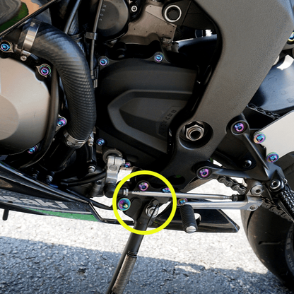 ZSPEC Titanium Fasteners for the Kawasaki Ninja 636 ZX6R Kick-Stand