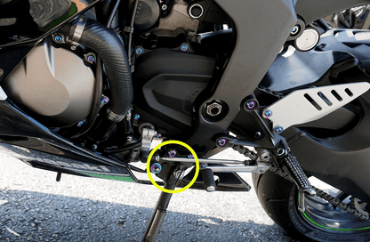 ZSPEC Titanium Fasteners for the Kawasaki Ninja 636 ZX6R Kick-Stand