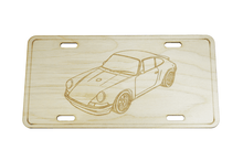 ZSPEC Classic Porsche 911 License Plate, Birch, Ornament for Office, Garage or Man-Cave