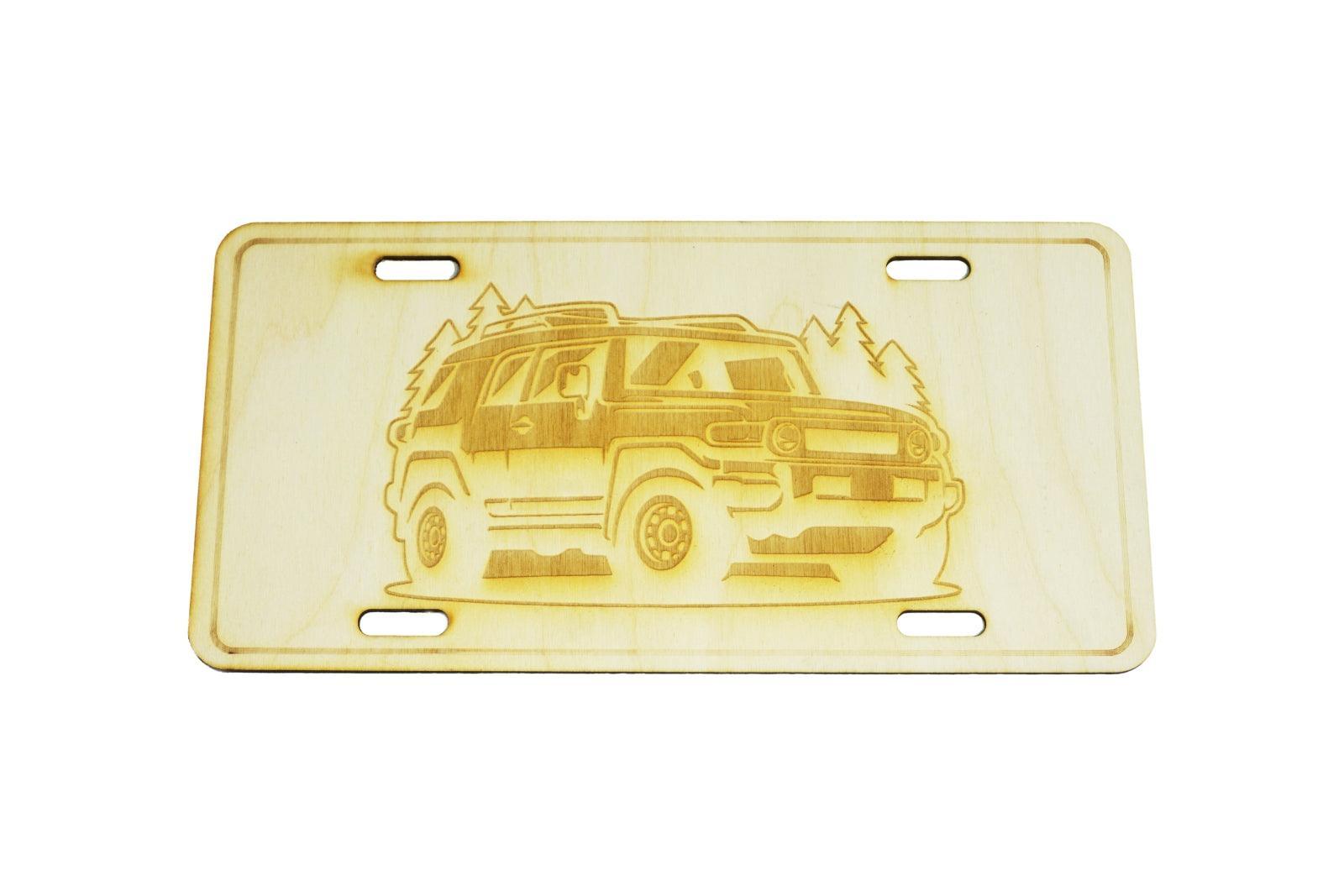 ZSPEC Toyota FJ Cruiser License Plate, Birch, Ornamental