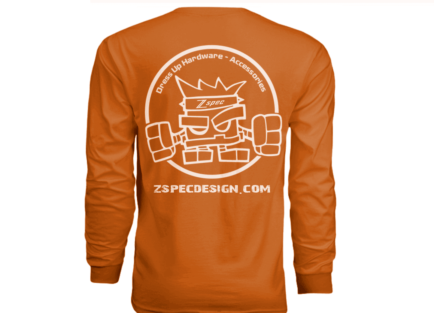 ZSPEC Long-Sleeve Cotton T-Shirt, Burnt Orange