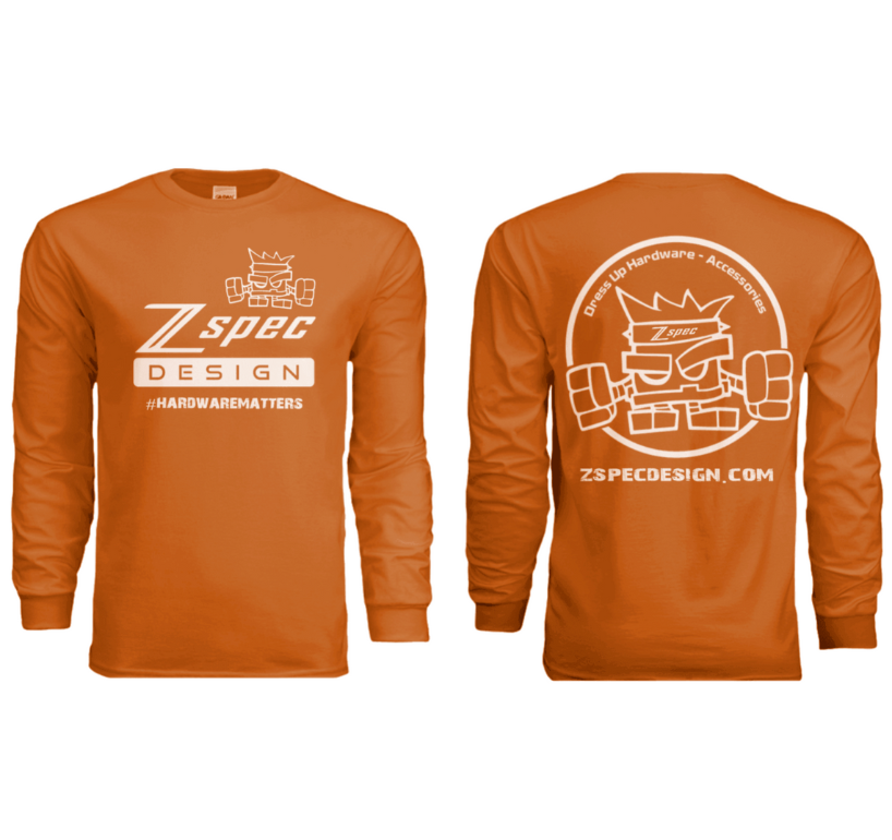 ZSPEC Long-Sleeve Cotton T-Shirt, Burnt Orange