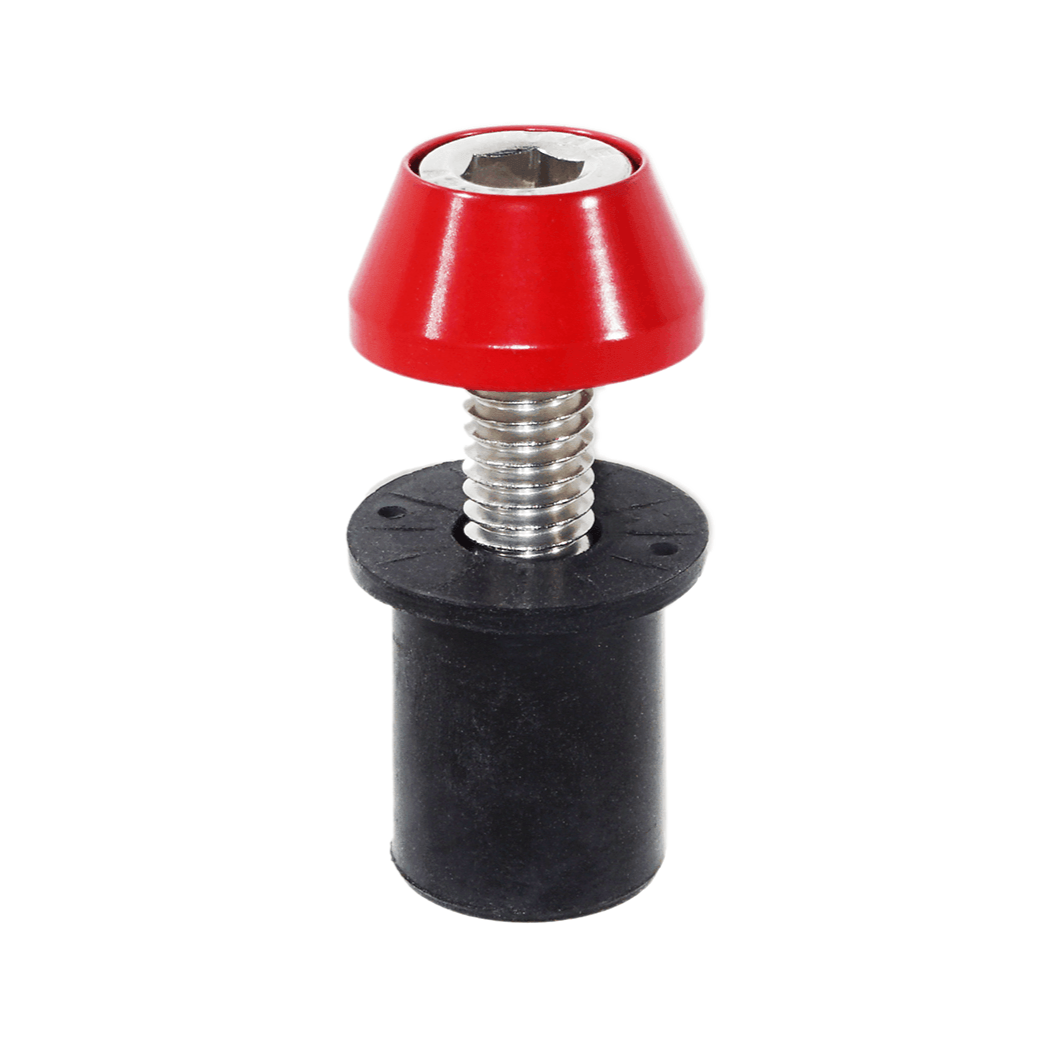 ZSPEC Body Kit Fastener, Billet-Angled Finish Washer & Stainless M6x25mm Bolt, w/ WELL Nut, per Each