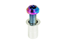 ZSPEC Body Kit Fastener, Titanium Angled-Head Style M6x20mm w/ Rivet Nut, per Each