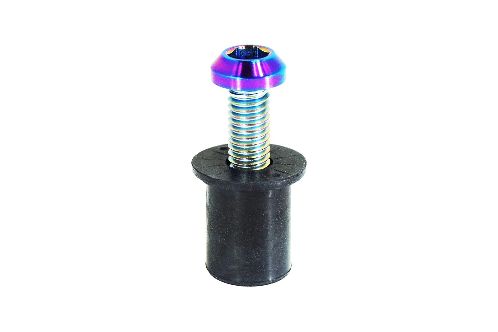 ZSPEC Body Kit Fastener, Titanium Angled-Head Style M6x25mm w/ WELL Nut, per Each