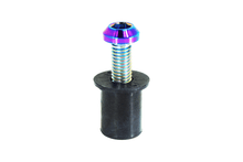 ZSPEC Body Kit Fastener, Titanium Angled-Head Style M6x25mm w/ WELL Nut, per Each