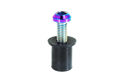 ZSPEC Body Kit Fastener, Titanium Angled-Head Style M6x25mm w/ WELL Nut, per Each